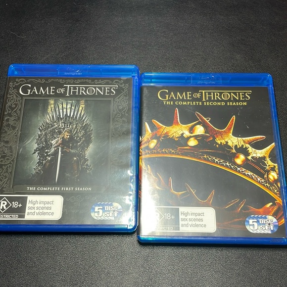3/$25 Game of Thrones Season 1 and 2 Blu-Ray - Picture 1 of 4